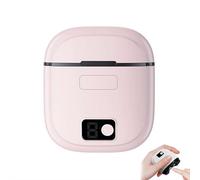 Electric Nail Clippers for Seniors, 3 in 1 Electric Polishing Automatic Nail Clippers, Fingernail Grinder with LED Light & 3 Speeds, Fingernail Cutter & Polishing Trimmer for for Adults Kids (Pink)