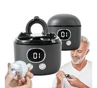 Electric Nail Clippers for Seniors with Magnifier, 3 in 1 Automatic Nail Trimmer/Polisher with Nail Catcher and Led Light, Low Noise Manicure Tool for Thick Toenail, USB Charging (Black)