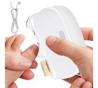 Electric Nail Clippers for Toenails - 2 Speeds Portable Safety Polisher, with LED Light and Storage Trims for Toenails and Hands, for Men Older People Child