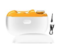 Electric Nail Clippers - Stainless Steel, ABS 3.27x1.26x2.36" 400mAh | 2 Speed LED Light Nail Manicure, USB Rechargeable Nail Clipper Polisher | Women Maman Son Lui