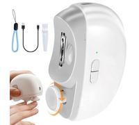 Electric Nail Clippers,Suitable for Wide or Thick Nails,2 in 1 Portable Automatic Nail Trimming Polisher with Lighting & 2 Speed-Settings, Fingernail Trimmer with Type-C Charging Port