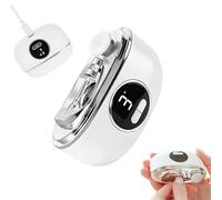 Electric Nail Clippers with LCD Screen,3-Speed Electric Nail Trimmer with Light, Interchangeable Dual Heads & 400mAh USB-C Rechargeable Automatic Nail Trimmer, Safe & Easy Nail Care for Seniors, Baby,