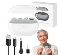 Electric Nail Clippers with Led Light & 2 Speeds, 3 In 1 Rechargeable Electric Nail Trimmer, Nail Grinder for Thick Toenails with Nail Clip Storage, Electric Nail Cutter for Kids, Seniors (White)