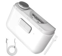 Electric Nail Clippers with Light, 3-in-1 Automatic Nail Clippers, Nail Trimmer, Nail Polisher with Nail Remnants Storage, Nail Clippers Trimmer for Babies, Children, Adults, Seniors