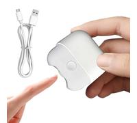 Electric Nail Cutter - Precision Easy Grip Toenail Trimmer with Led Light | Automatic Fingernail Polisher and Grooming Tool for Babies Pets Dogs Cats Home or Travel Use, 5x4.9x1.2cm Gray White