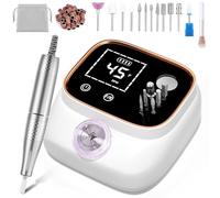 Electric Nail Cutter, Professional Cutter for Gel Nails, 45000 RPM, Electric Nail File with LCD Display, with Nail File, Manicure, Pedicure Accessory Set