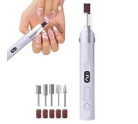 Electric Nail Device - Rechargeable Silent with LED Light, Professional Electric for Nails - for Home Travel Salon Foot Cuticle Feet Women Men