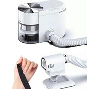 Electric Nail Drill, Adjustable Vacuum Cleaner Kit, Professional Nail Art Manicure Dentist's Dust Clean Tool, 200W True Suction Power, Whisper Quiet, for Beauty Centers and Estheticians.