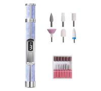 Electric Nail Drill Kit | 3 Speeds Fingernail Grinding Tool,Portable Fingernail Drill Foot Callus Remover for Thick Toenail Women Men Beginners Salon Home Travel