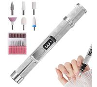 Electric Nail Drill Kit - 3 Speeds Fingernail Grinding Tool,Portable Thick Toenail Fingernail Grinder for Women Girls Men Travel Outdoor Home Foot Callus Removal