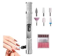 Electric Nail Drill Kit - 3 Speeds Fingernail Polishing File | Rechargeable Nail Drill for Thick Toenail Fingernail Foot Callus Removal Beginners Home Salon Men Women