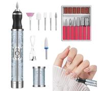 Electric Nail Drill Kit, RPM Professional Manicure Machine, Lightweight Portable Design, Low Noise Rechargeable Nail File for Acrylic and Gel Nails, 5.31x0.79 Inches