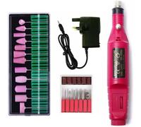 Electric Nail Drill Machine for Manicure & Pedicure - Portable Nail File & Buffer - Mains Powered UK Plug - Professional Nail Care Tool for Home & Salon Use