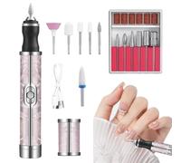 Electric Nail Drill Manicure Drill Cordless Nail Drill Set Multifunctional Tool USB Rechargeable Low Noise Gel Polish Remover for Removal