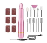 Electric Nail Drill Portable Electric Nail Drill | Nail Drill Kit - Polishing Set with Nail Drill Bits, Hand Foot Care Tool for Use in SA
