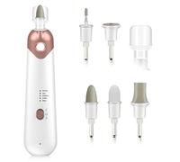 Electric Nail Drill, Portable Manicure and Pedicure Set with 6 Drill Bits, Adjustable 5 Speed LED Light, Rechargeable E File Nail Drill for Acrylic Polish Gel Removal Cuticles, Callus, Hard Skin