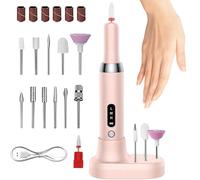 Electric Nail Drill - Professional Nail Drill, Nail Filing Kit | Cordless Electric Nail Polisher, Portable Nail Polisher, Adjustable Speed Nail Grinder