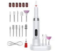 Electric Nail Drill - Rechargeable Nail Drill Machine, Cordless Nail Buffer | Portable Nail Polisher, Adjustable Nail Grinding Tool, Professional Nail Filing Kit, Lightweight Tool for Gel ACR