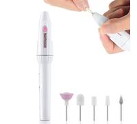 Electric Nail File 5-in-1 Electric Nail Drill Nail Drill Set for Acrylic Gel Nails Professional Electric Nail Drill Machine Includes Callus Remover Set, Nail Buffer & Polisher for Home or Salon Use