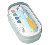 Electric Nail File Baby, Professional Nail Clippers with Dust Cover, Led Light Automatic Nail File, Finger Nail Clippers, Rechargeable for Toddler, Children