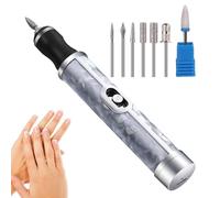 Electric Nail File Cordless,Nail Sander Electric Manicure 12.5 X 1.9cm,Electric Nail File for Thick Toe Nails,4 Speeds Professional Nail Removing Acrylic Nail,Nail Electric File Drill Kit,