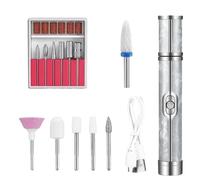 Electric Nail File | Electric Nail Drill Kit,USB Rechargeable Low Noise Manicure Accessories, Hand Fingernail Tools for Women Teens Girls