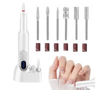 Electric Nail File - Electric Nail File Kit Three Speeds Low Vibration - Powerful Quiet Manicure Tool For Adults Beginners