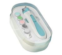 Electric Nail File for Baby | Electric Fingernail Clippers - Battery Powered Children's Manicure Care Set with Led Light Anti-Pinch Trim Buffer Kit for Babies Boys Girls Trimming