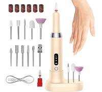 Electric Nail File Kit - Ergonomic Nail Drill, Electric Image Tool | Silent Electric Nail File, Lightweight Nail Drill, Cordless Nail Drill, Grinder