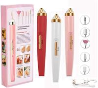 Electric Nail File, Nail Files Professional Adjustable Speed Portable Electric Manicure Pedicure Kit 5 in 1 Nail Drill Electric File USB for Acrylic Nails, Gel Nails (White)
