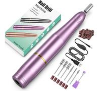Electric Nail File, Professional Nail Drill Machine for Gel Nails, 20000RPM Adjustable Speed, Electric Nail Drill E File for Nail, Portable Manicure Pedicure Set for Women Girls Mum Nail Care Gifts