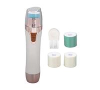 Electric Nail File Set, Professional Electric Nail Trimmer, Portable Nail Drill Machine Kit with 3 Polishing Heads, Dry Battery Operated Manicure Tool for Home and Travel Use