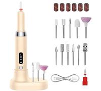 Electric Nail Files Drill, Manicure Pedicure Machine Kit, Adjustable Speed Nail Drill, Rechargeable, Cordless Design, 0-15000 RPM Speed, for Girls, Women, Beginner, Professional