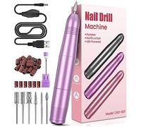 Electric Nail Files, Professional Nail Drill for Acrylic Nails Gel, Electric Nail Drill 20000 RPM, Adjustable Speed E File for Nails, Electric Manicure Pedicure Kit Gifts for Beginner Girl Women Mum