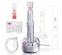 Electric Nail Files Professional Nail Drill for Gel/Acrylic Nails, 18000 RPM Adjustable Speed E File, Manicure Pedicure Set with Ceramic Nail Bit,Rechargeable Base,Low Vibration,Low Noise for Beginner