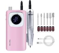 Electric Nail Files Rechargeable Drill 45000RPM Drill Machine for Acrylic and Gels Nails Electric Manicures