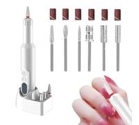 Electric Nail Filing Machine - Filing Machine with Reduced Vibrations and Three Speeds | Flexible Portable Manicure Tools for Modeling Finishing Carving Polishing