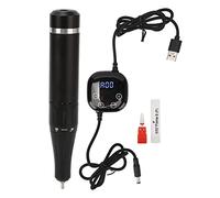Electric Nail Grinding Machine 40000RPM Adjustable LCD Display Low Noise USB Nail File Machine for Nails DIY Manicure Polishing Shape Tools for Home and Salon(Grey)(Black)