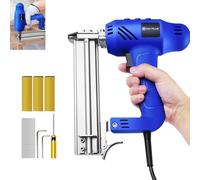 Electric Nail Gun 32mm Heavy Duty 2-in-1 Nail Gun/Upholstery Stapler Accepts 18 Gauge Nails 15-32mm & Type Staples 15-25mm Lightweight Come with Nails and Staples for DIY Project
