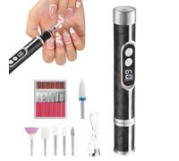 Electric Nail Kit - Rechargeable High Speed Digital Display | Cordless Nail Machine, For Home, Beauty Salon or Travel Usage: Do, Buffing and Finishing Nails
