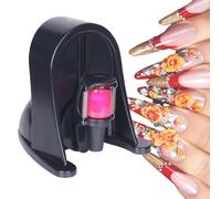 Electric Nail Polish Lacquer Shaker, Professional Gel Liquid Bottle Manicure Salon Shaking Machine for Nail Art, Touch Type Button, Tattoo Ink Pigment Adjustable Mixer