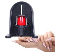 Electric Nail Polish Shaker, Nail Lacquer Mixer - 360° Vigorous Mixing, Gel Liquid Bottle Shaking Machine, Touch Type Button, Adjustable Spring Mini Mixer for Nail Art, Touch-Button Control