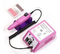 Electric Nail Sander Pedicure Manicure Tools Professional Drill Machine Low Noise Cutters File Kit(Purple-02)