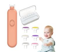 Electric Nail Terrimmer | Kids Light Up 360 Degree Rotating Rotary File, 6 Heads Grinding Nails for Kids Nail Trimer, Low Noise Nail Backbone for Girls