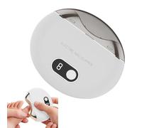 Electric Nail Trimmer - Metal Plating 3.5 x 2.95 x 1.37 in Rechargable | Automatic Naíl for Adults, Silent Motor, Type C Port | Rechargeable Nail Cutter with LED Light and Storage for Kids