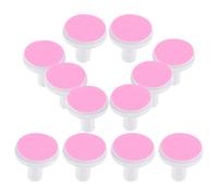 Electric Nail Trimmer Replacement Heads 12pcs for Adults | Pink Sandpaper Plastic Spare Grinding Pads, Efficient Nail Grinding Accessories for Standard Care