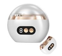 Electric Nail Trimmer, USB Rechargeable 3-Speed Toenail Clipper with LED Light, Portable Quiet Nail Grooming Tool for Baby Care, Seniors, Travel, Home Manicure and Salon Use 2.95x3.35in