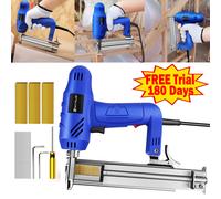 Electric Nailer Nail Staple Gun Handheld Nailing Kit Furniture Woodworking Tools