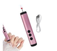 Electric nailFiler - 12.74x2.3cm nailDrill Tool, Compact Manicure Pedicure Kit, Double-Head Portable Battery-Power | nailDrill Kit for Foot Salon Home Travel Bridal Spa Grooming Party Summer