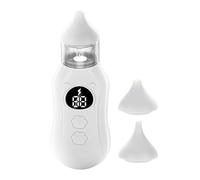 Electric Nasal Aspirator, Baby Vacuum Cleaner, Nasal Aspirator Electric with 9 Suction Levels, 2 Silicone Nozzles, USB Rechargeable, LCD Display for Newborns, Babies and Children